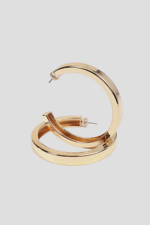 Large hoop earrings
