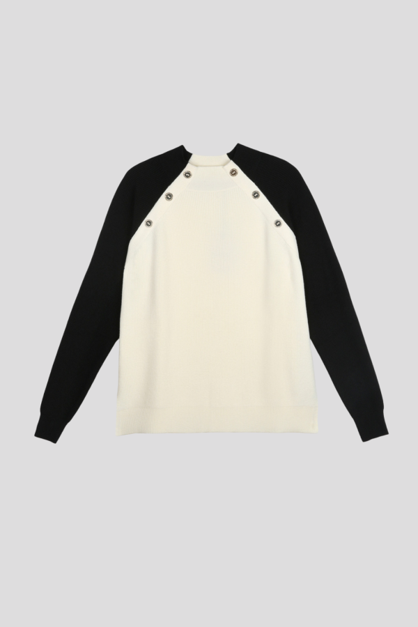 Contrast Sleeve Sweater