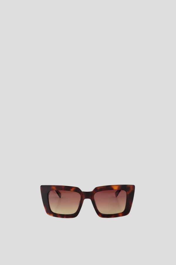 Gafa de sol rectangular con logo leopardo