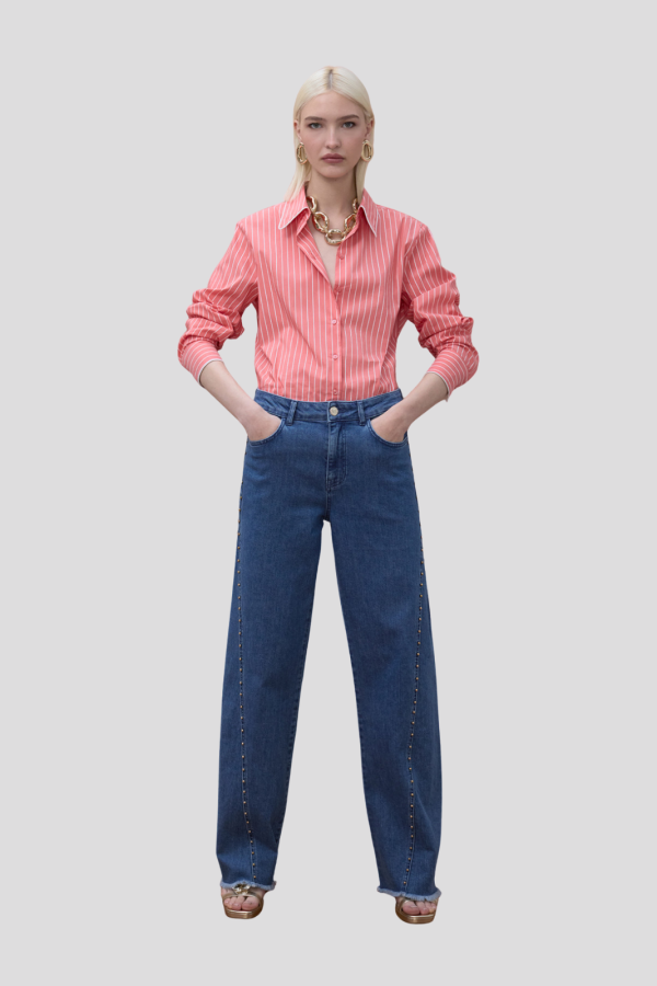 Pantalon bolitas oro en lateral