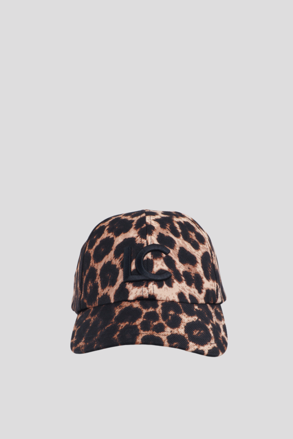 Leopard Cap with Sequin Detail