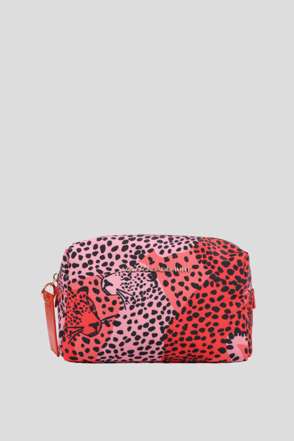 Multicolored Printed Nylon Necessaire