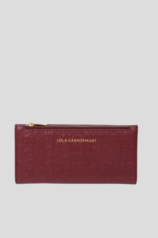 Basic wallet with stitched logo