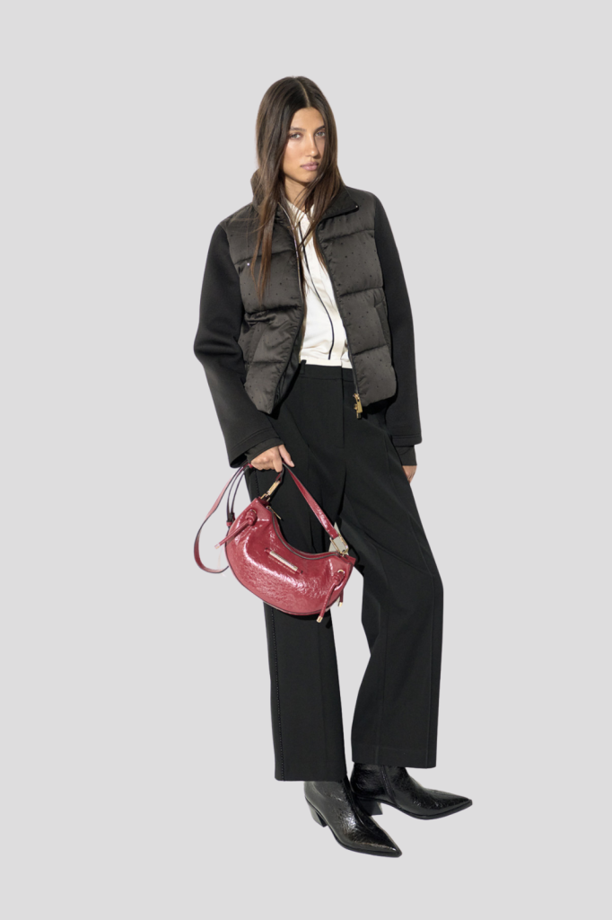 Satin Anorak with Rhinestones